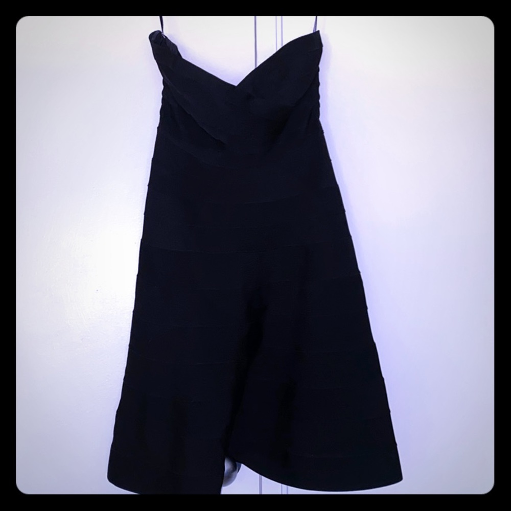 Herve Leger Black Akari Dress - Picture 3 of 8